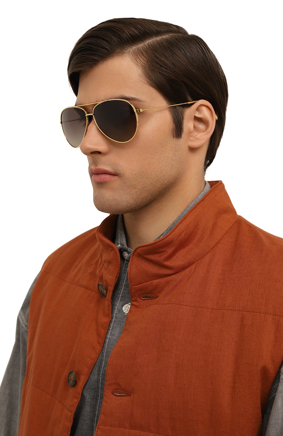 Солнцезащитные очки CELINE коричневого цвета по цене 77300 руб., арт. CL40062U 30D, фото 2 Солнцезащитные очки CELINE, арт. CL40062U 30D, фото 2