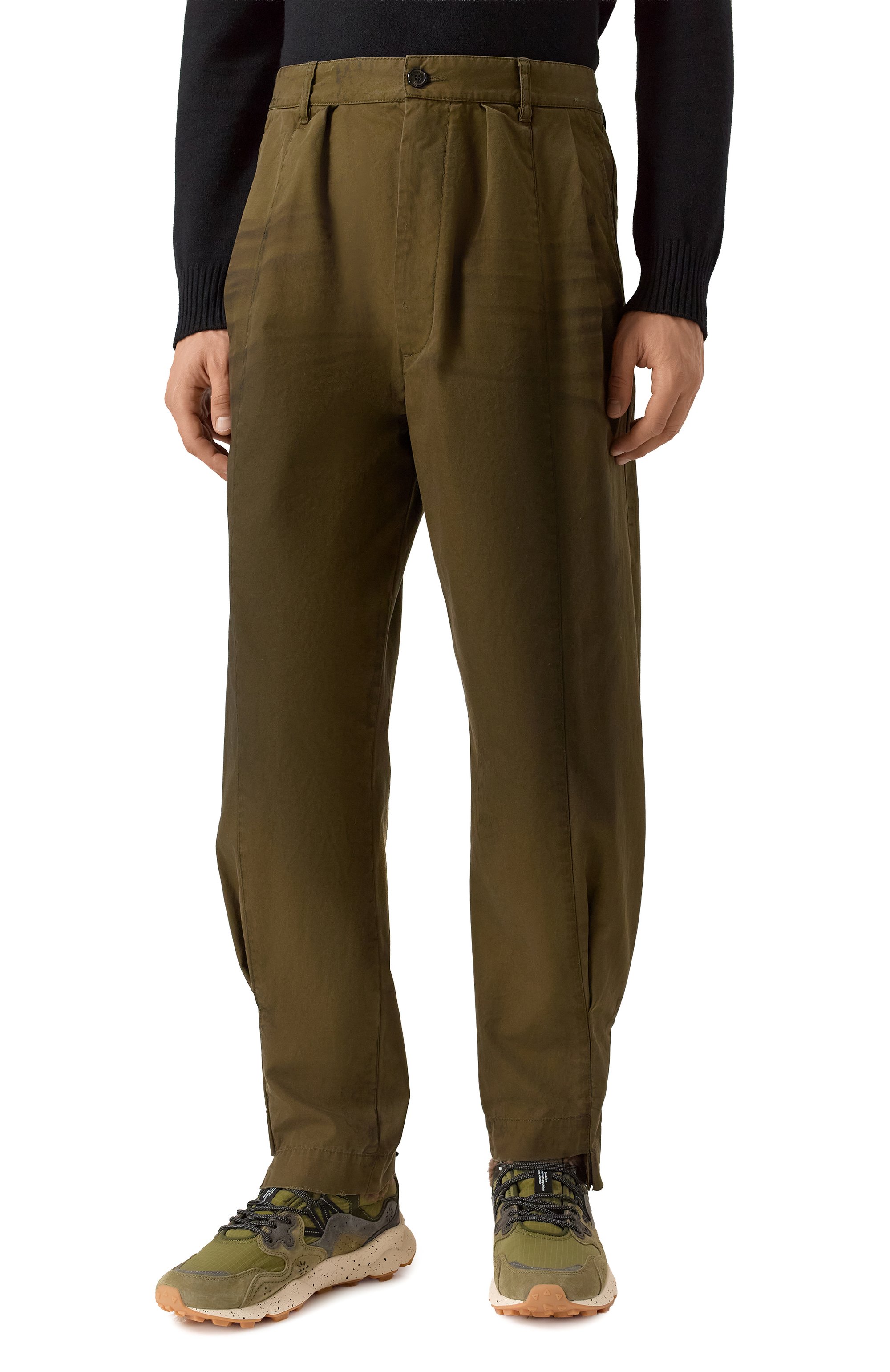 Хлопковые брюки DSQUARED2 хаки цвета по цене 79500 руб., арт. S74KB1063/S41794, фото 3 Хлопковые брюки DSQUARED2, арт. S74KB1063/S41794, фото 3