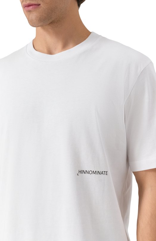 Хлопковая футболка HINNOMINATE HMABM01373 Белый  HMABM01373 Фото 5