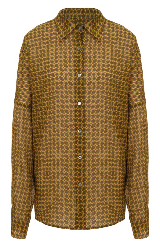 Хлопковая рубашка Dries Van Noten 010700-2109-205 Бежевый 010700-2109-205