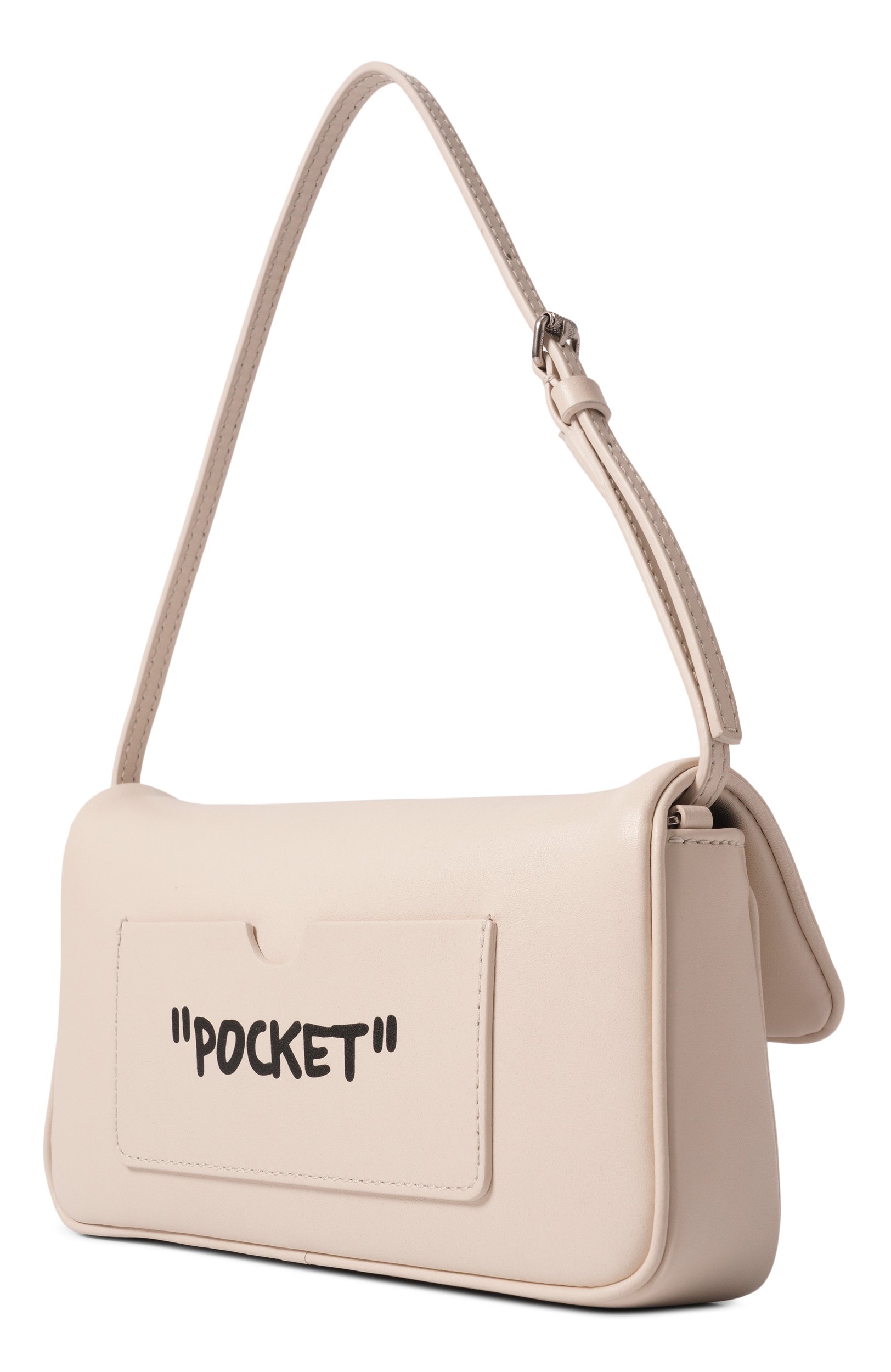 Сумка jitney 0.7 OFF-WHITE кремового цвета по цене 79950 руб., арт. 0WWNN14F26LT01, фото 4 Сумка jitney 0.7 OFF-WHITE, арт. 0WWNN14F26LT01, фото 4