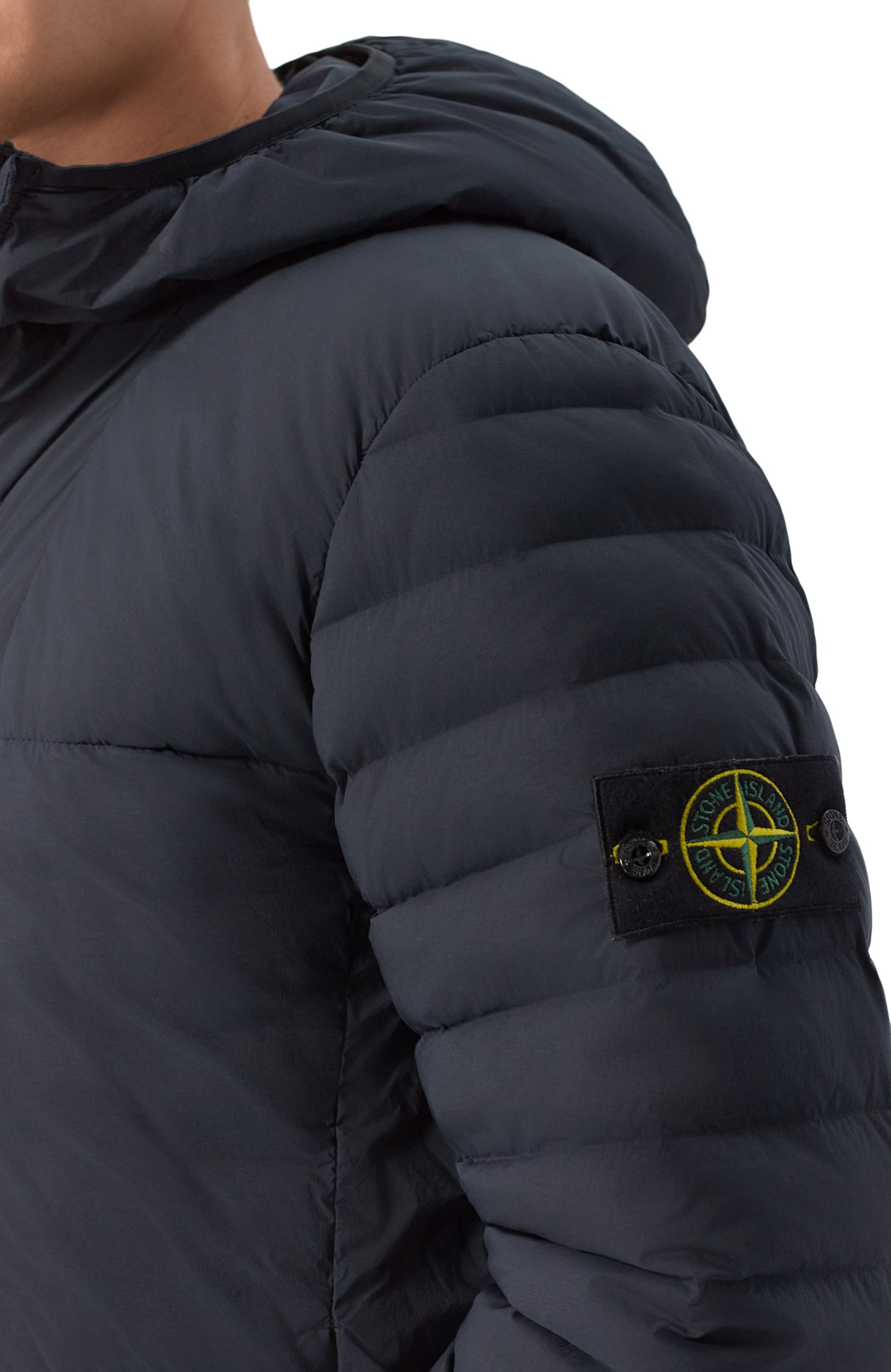 Пуховик STONE ISLAND темно-синего цвета по цене 118000 руб., арт. K2S154100020/S0183, фото 5 Пуховик STONE ISLAND, арт. K2S154100020/S0183, фото 5