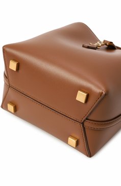 Женская сумка le 37 mini SAINT LAURENT коричневого цвета, арт. 765870/2R20W | Фото 3 (Материал: Натуральная кожа; Ремень/цепочка: На ремешке; Драгоценные камни: Проставлено; Размер: mini; Материал сплава: Проставлено)