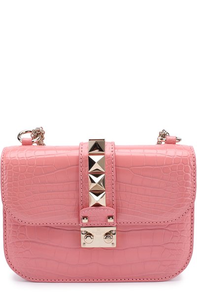 Сумка glam lock small из кожи крокодила VALENTINO, арт. MW0B0312/C0D, фото 1