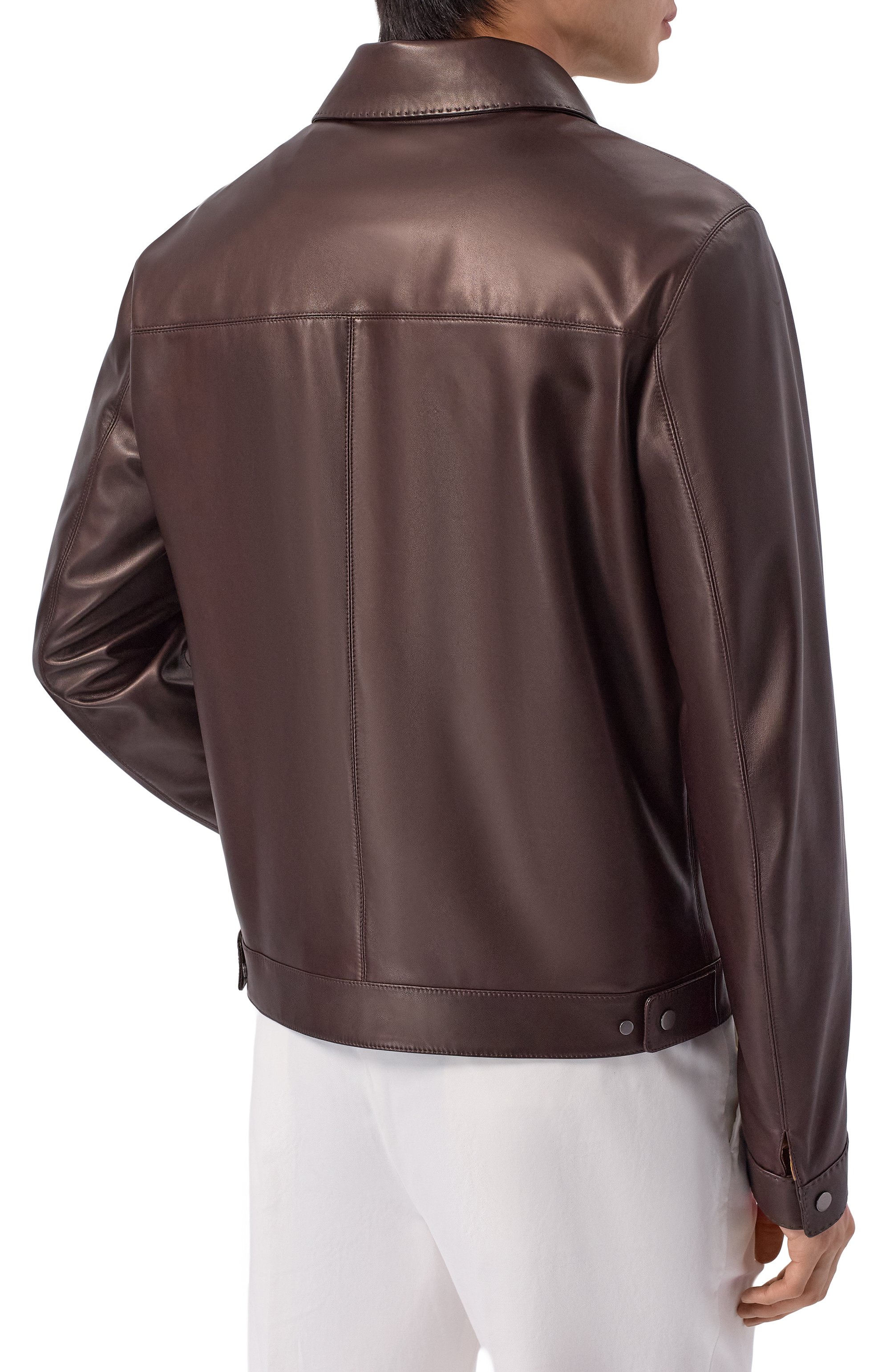 Кожаная куртка MVST, арт. M26.2PM.L021/L011 NAPPA CREAM, фото 4