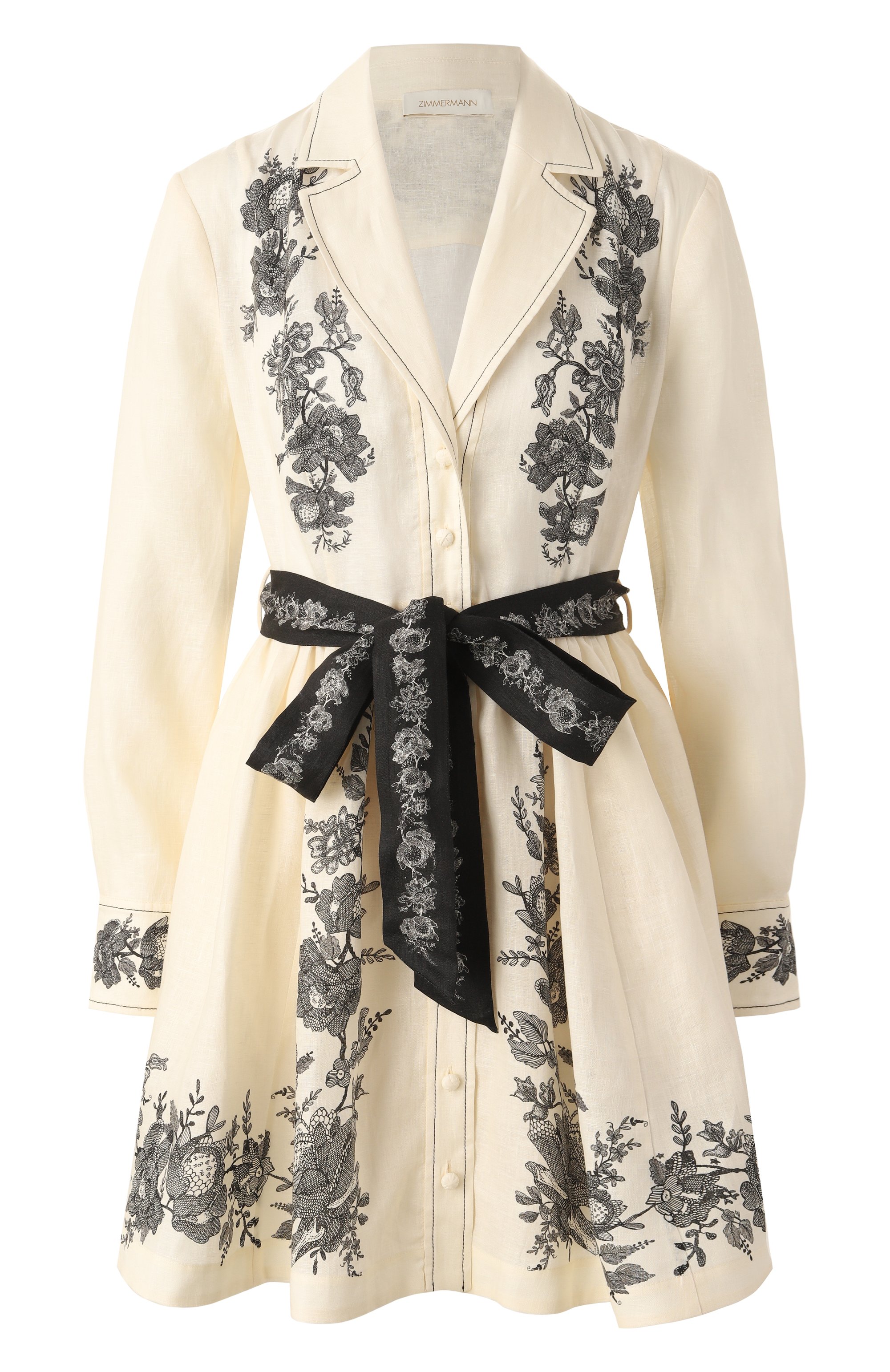 Льняное платье ZIMMERMANN, арт. 2406DR25R, фото 1