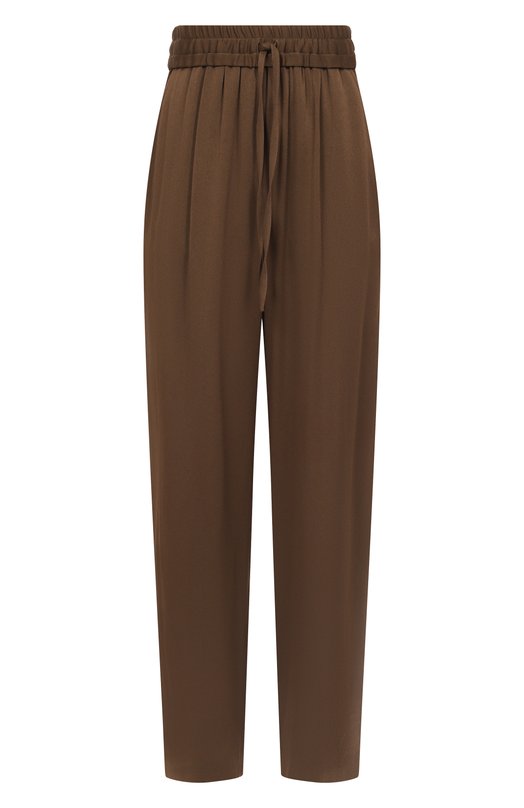 Атласные брюки Isabel Marant PA0522FA/C1J04I Коричневый PA0522FA/C1J04I
