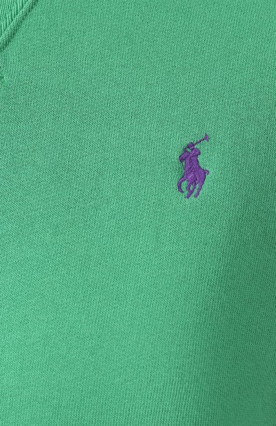 Хлопковый свитшот POLO RALPH LAUREN зеленого цвета по цене 11800 руб., арт. 211704751, фото 5 Хлопковый свитшот POLO RALPH LAUREN, арт. 211704751, фото 5