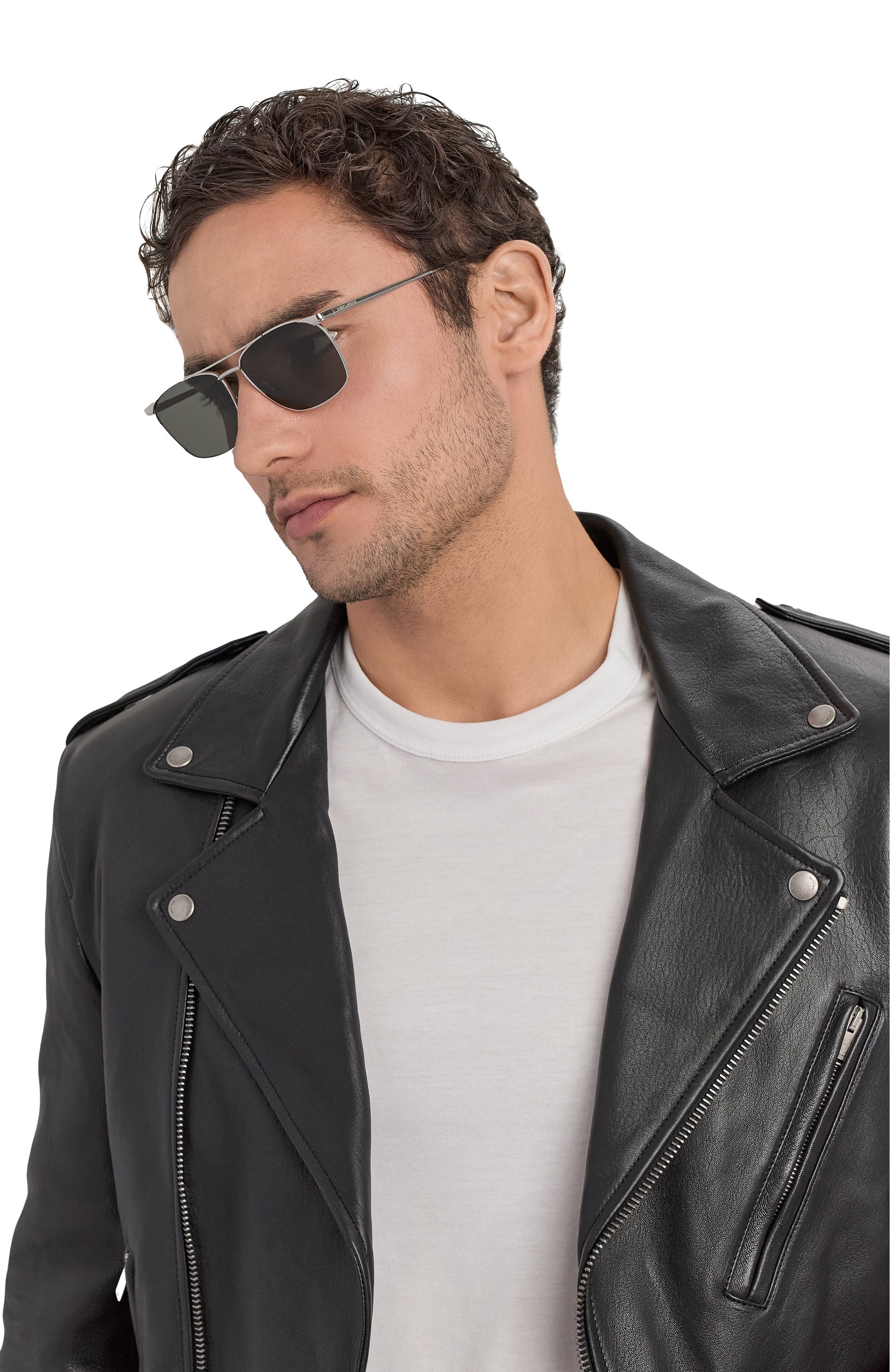 Солнцезащитные очки SAINT LAURENT черного цвета по цене 46500 руб., арт. SL 796 VINCENT 002, фото 2 Солнцезащитные очки SAINT LAURENT, арт. SL 796 VINCENT 002, фото 2