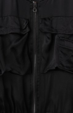 Детская бомбер из вискозы DIESEL черного цвета, арт. J02205/KXBMX | Фото 3 (Рукава: Длинные; Материал сплава: Проставлено; Материал внешний: Вискоза; Материал подклада: Синтетический материал; Драгоценные камни: Проставлено; Кросс-КТ: бомбер, Демисезон; Ростовка одежда: 6 лет | 116 см, 8 лет | 128 см, 13 - 15 лет | 158 см, 16 лет | 164 см, 10 - 11 лет | 140 - 146см)