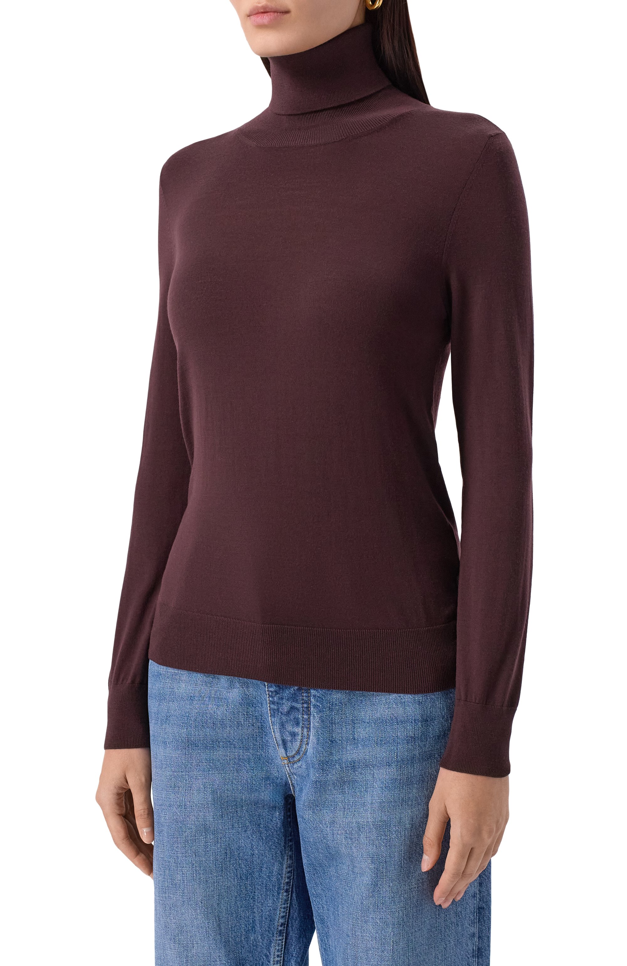 Шерстяная водолазка MVST коричневого цвета по цене 128000 руб., арт. M0-M25.1MW.K401/34-48, фото 3 Шерстяная водолазка MVST, арт. M0-M25.1MW.K401/34-48, фото 3