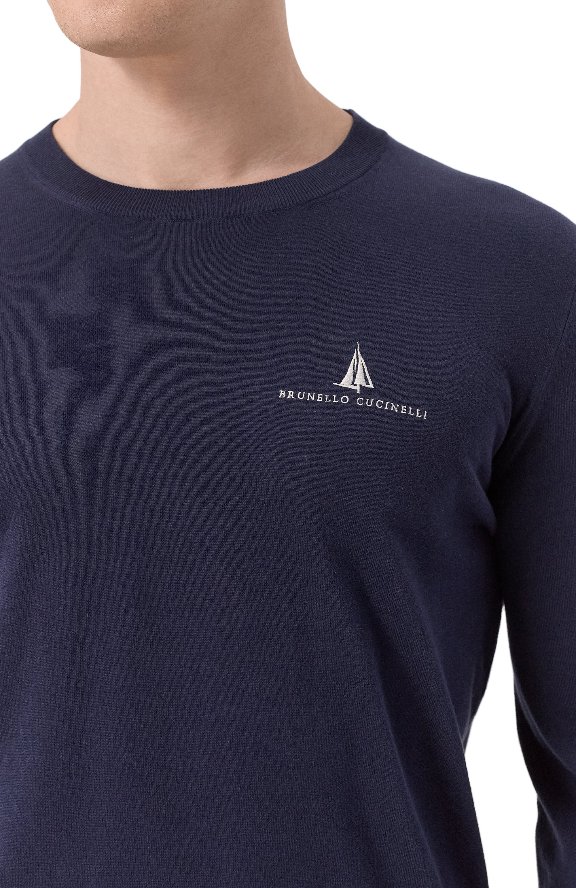 Хлопковый джемпер BRUNELLO CUCINELLI, арт. M29805800P, фото 5