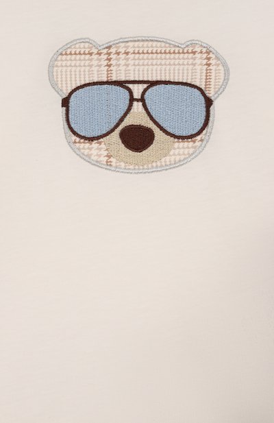 Хлопковый лонгслив MONNALISA, арт. 28F604, фото 3