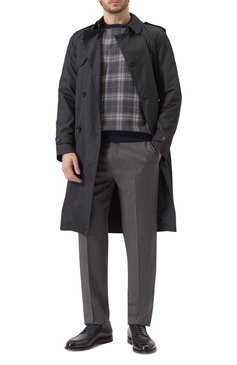 Мужской хлопковый свитшот BURBERRY темно-синего цвета, арт. 8101753 | Фото 2 (Материал внешний: Хлопок, Синтетический материал; Рукава: Длинные; Длина (для топов): Стандартные; Принт: С принтом; Стили: Спорт-шик; Мужское Кросс-КТ: свитшот-одежда)
