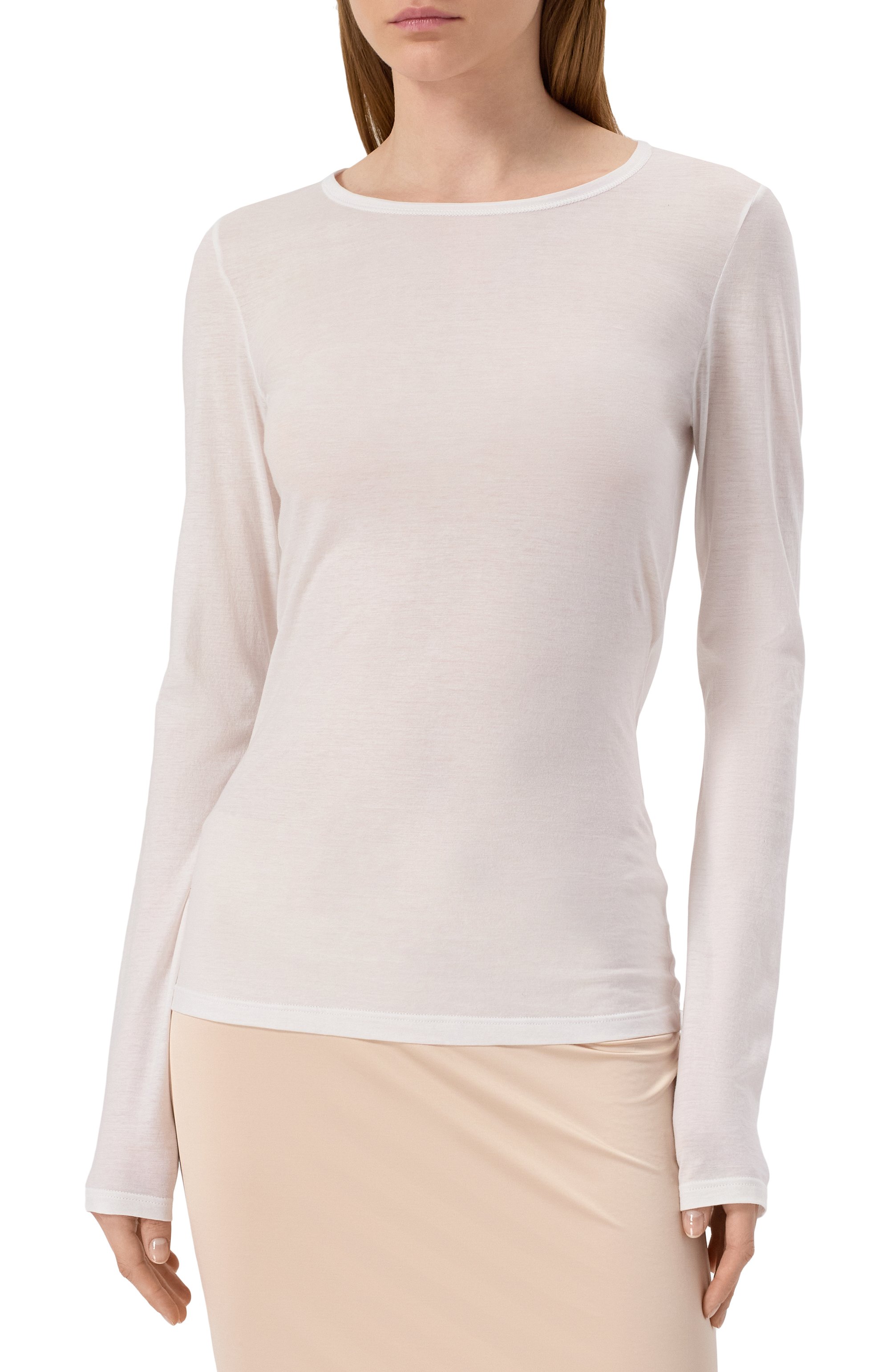 Хлопковый лонгслив HANRO, арт. 071829, фото 3