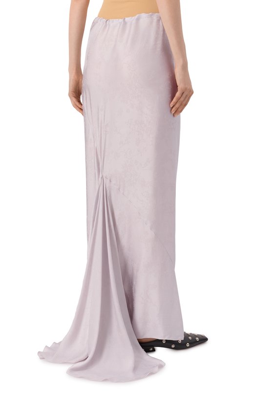 Юбка из вискозы и шелка Ann Demeulemeester B0012791/FA611 Серый  B0012791/FA611 Фото 4