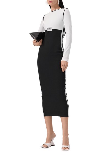 Хлопковое платье JEAN PAUL GAULTIER черно-белого цвета по цене 69950 руб., арт. 25/33-F-R0343P-J080, фото 2 Хлопковое платье JEAN PAUL GAULTIER, арт. 25/33-F-R0343P-J080, фото 2