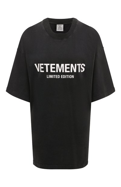 Хлопковая футболка VETEMENTS, арт. UE63TR720X