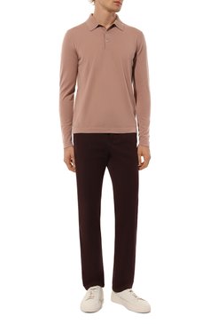 Мужские хлопковые брюки KITON бордового цвета, арт. UFPPEK0100F16 | Фото 2 (Драгоценные камни: Проставлено; Материал сплава: Проставлено; Материал внешний: Хлопок; Длина (брюки, джинсы): Стандартные; Случай: Повседневный; Стили: Кэжуэл)