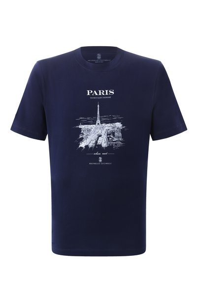 Мужская хлопковая футболка BRUNELLO CUCINELLI, арт. M0B138457