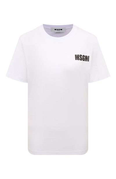 Женская хлопковая футболка MSGM, арт. 3441MDM104/237002