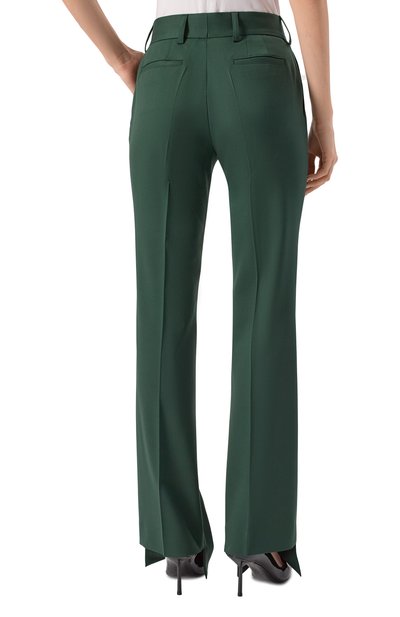 Шерстяные брюки JACOB LEE зеленого цвета по цене 87400 руб., арт. WWP2051AW25BG, фото 4 Шерстяные брюки JACOB LEE, арт. WWP2051AW25BG, фото 4