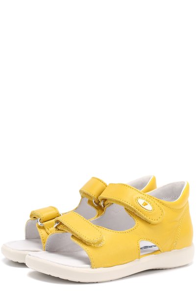 Кожаные сандалии с застежками вел ькро FALCOTTO, арт. 0011500594/01, фото 1