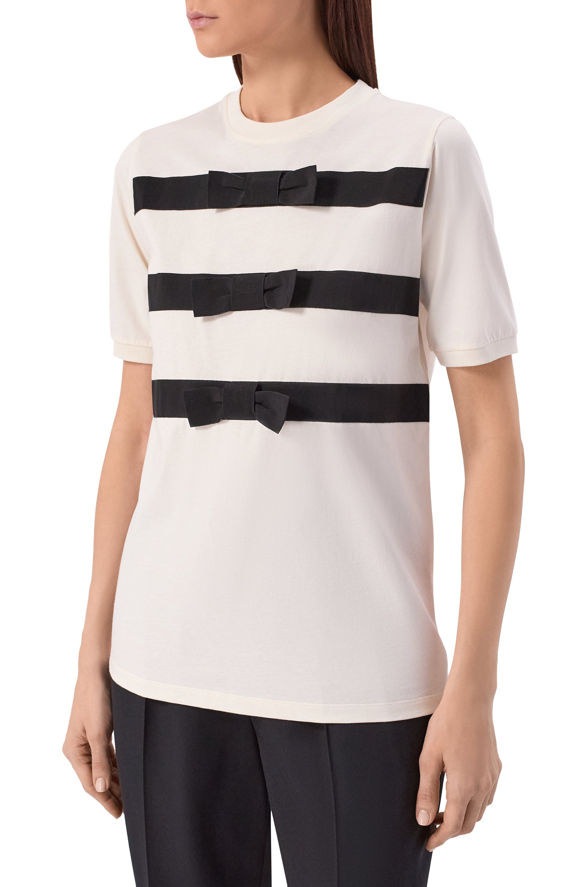 Хлопковая футболка NINA RICCI, арт. 26PJT0038/C01094, фото 3