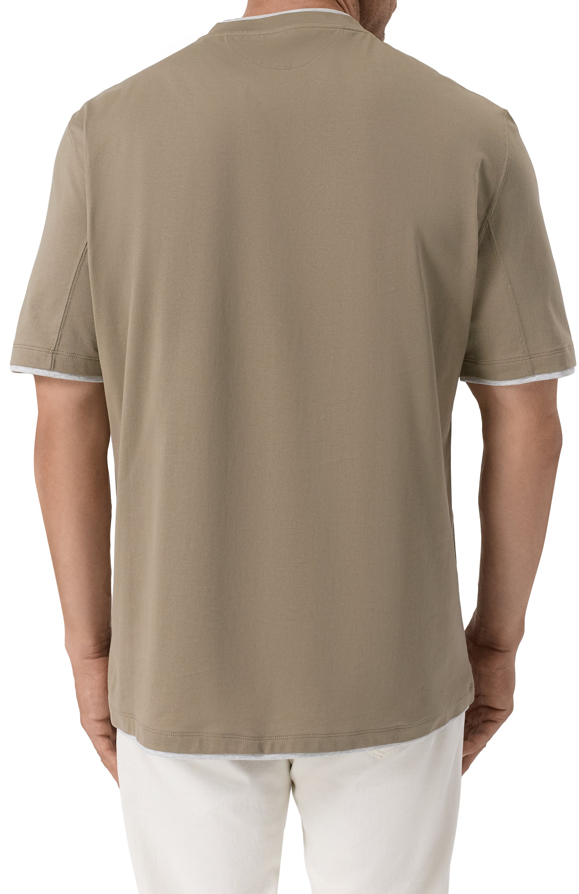 Хлопковая футболка BRUNELLO CUCINELLI, арт. M0B137427, фото 4