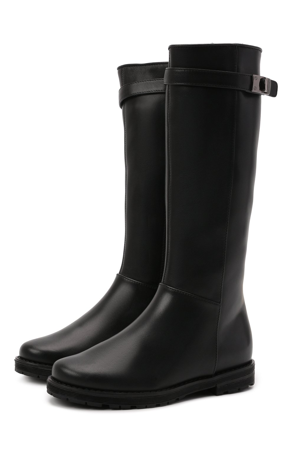 Кожаные сапоги IL GUFO черного цвета по цене 34200 руб., арт. G500/VITELL0 NAPPAC0L0RS/35-42, фото 1 Кожаные сапоги IL GUFO, арт. G500/VITELL0 NAPPAC0L0RS/35-42, фото 1