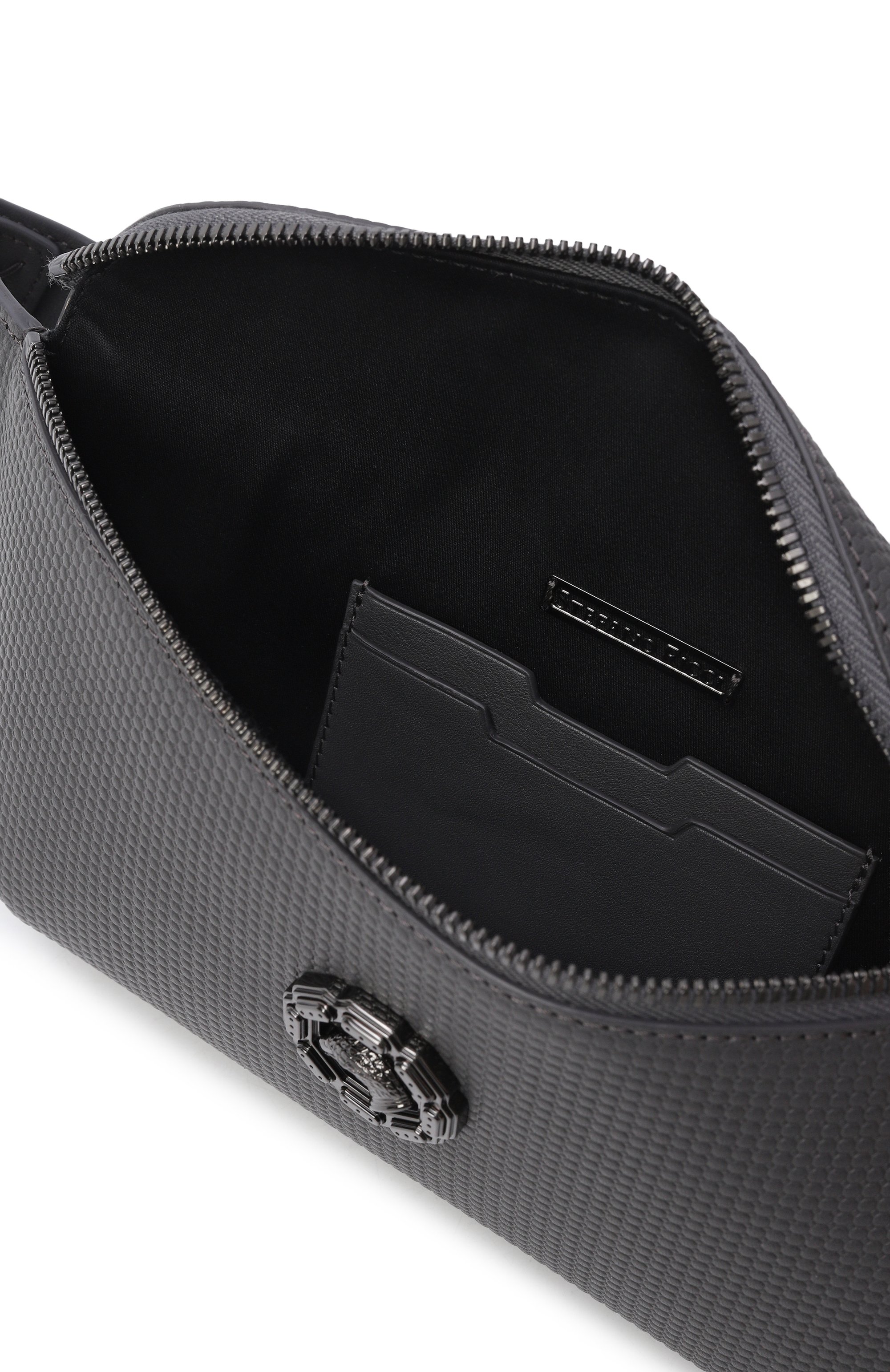 Поясная сумка STEFANO RICCI темно-серого цвета по цене 199500 руб., арт. ND235I1GU/VH, фото 4 Поясная сумка STEFANO RICCI, арт. ND235I1GU/VH, фото 4