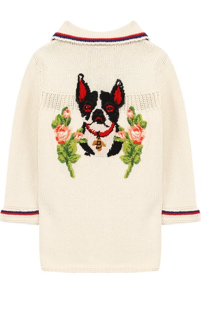 Двубортный шерстяной кардиган с вышивкой GUCCI, арт. 503233/X3L78, фото 2