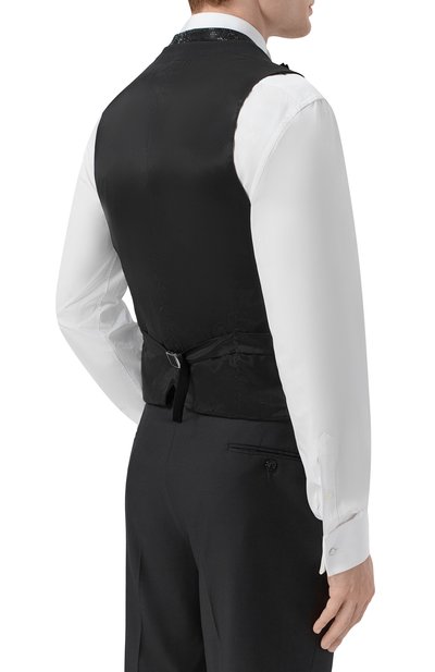 Шерстяной жилет с отделкой стразами GIORGIO ARMANI, арт. GM003856/TE10043, фото 4