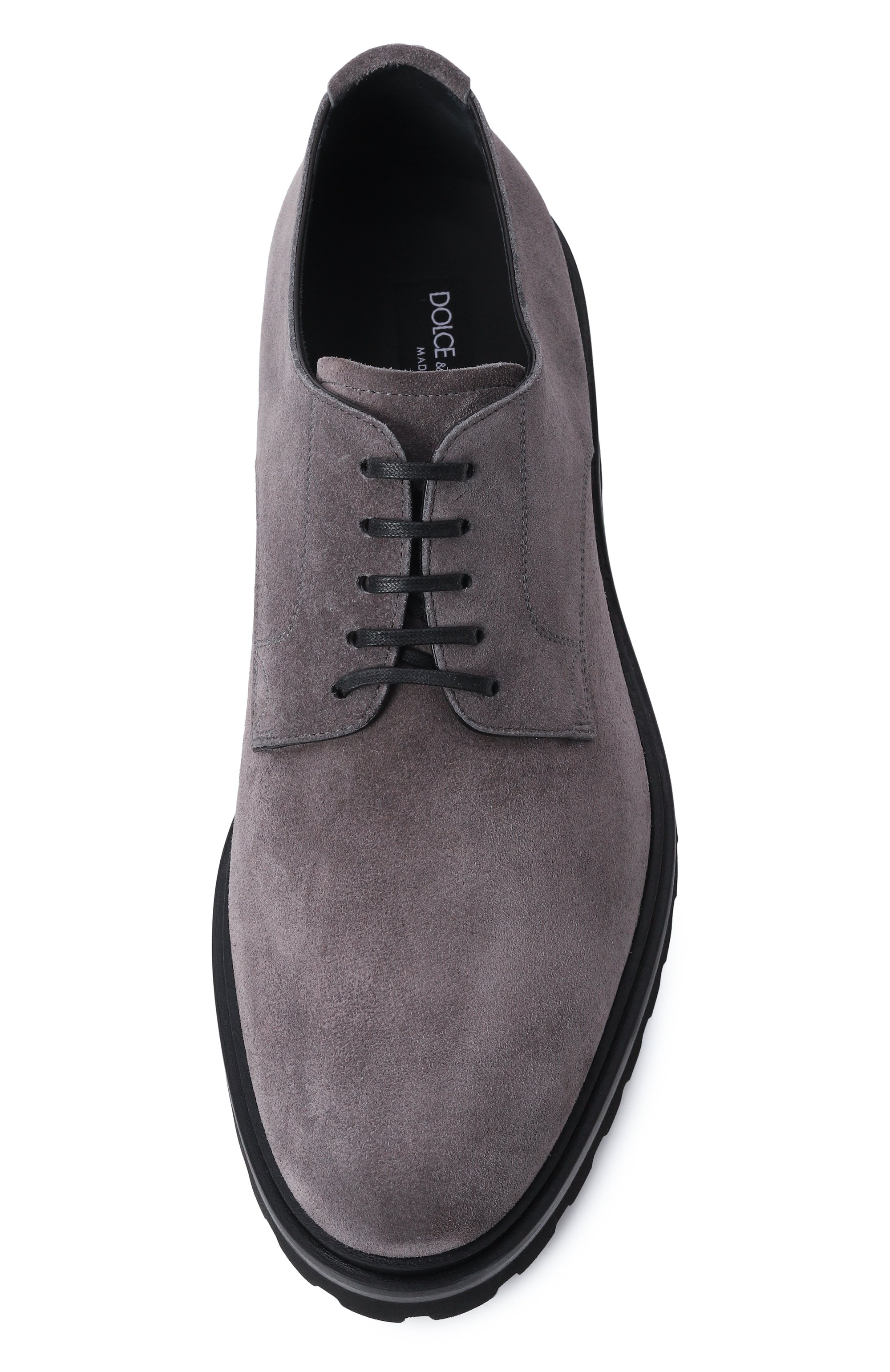 Замшевые дерби DOLCE & GABBANA, арт. A10858/AT441, фото 6