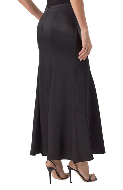 Атласная юбка GIORGIO ARMANI черного цвета по цене 415500 руб., арт. GW001547/TE10101, фото 4 Атласная юбка GIORGIO ARMANI, арт. GW001547/TE10101, фото 4