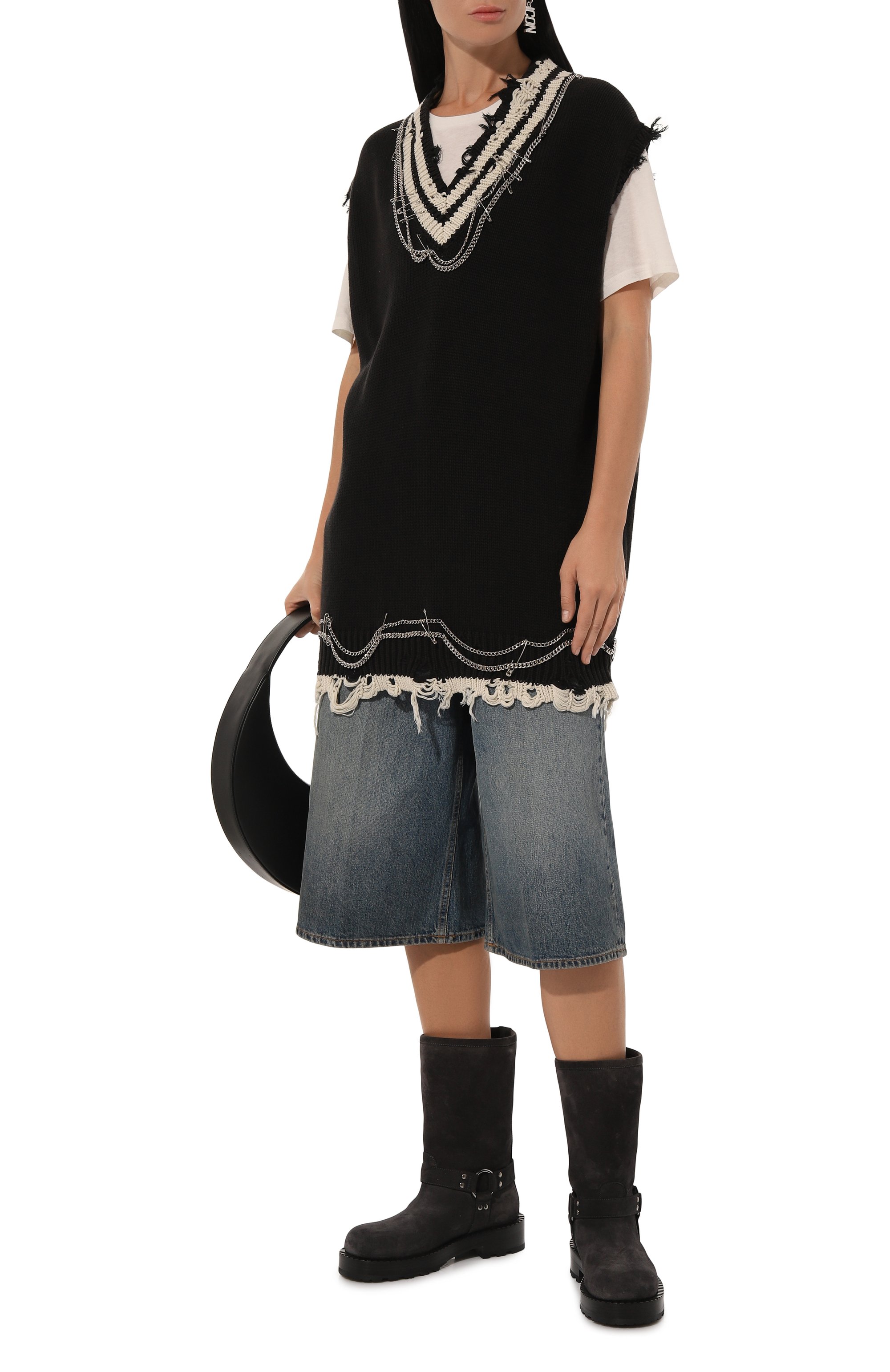 Футболка из хлопка и кашемира R13, арт. R13WK141-001AZ, фото 2