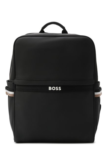 Детская рюкзак BOSS черного цвета, арт. J51711 | Фото 1 (Материал сплава: Проставлено; Нос: Не проставлено; Материал: Текстиль)