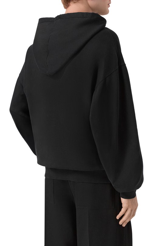 Хлопковое худи Ann Demeulemeester B0013817/FA185 Чёрный  B0013817/FA185 Фото 4