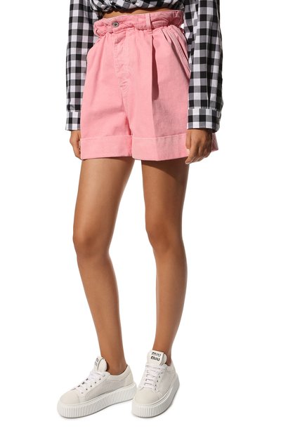 Джинсовые шорты MIU MIU, арт. MP1565-1Z7Y-F0028, фото 3