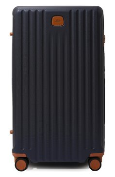 Женский дорожный чемодан capri trolley BRIC`S синего цвета, арт. BRK28039.606 | Фото 1 (Материал сплава: Проставлено; Драгоценные камни: Проставлено; Материал: Экокожа; Размер: large)