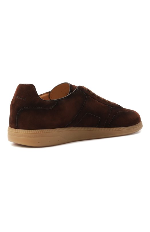 Замшевые кеды DBS-Olympic Santoni MBPG22072FARKSE2 Коричневый  MBPG22072FARKSE2 Фото 5