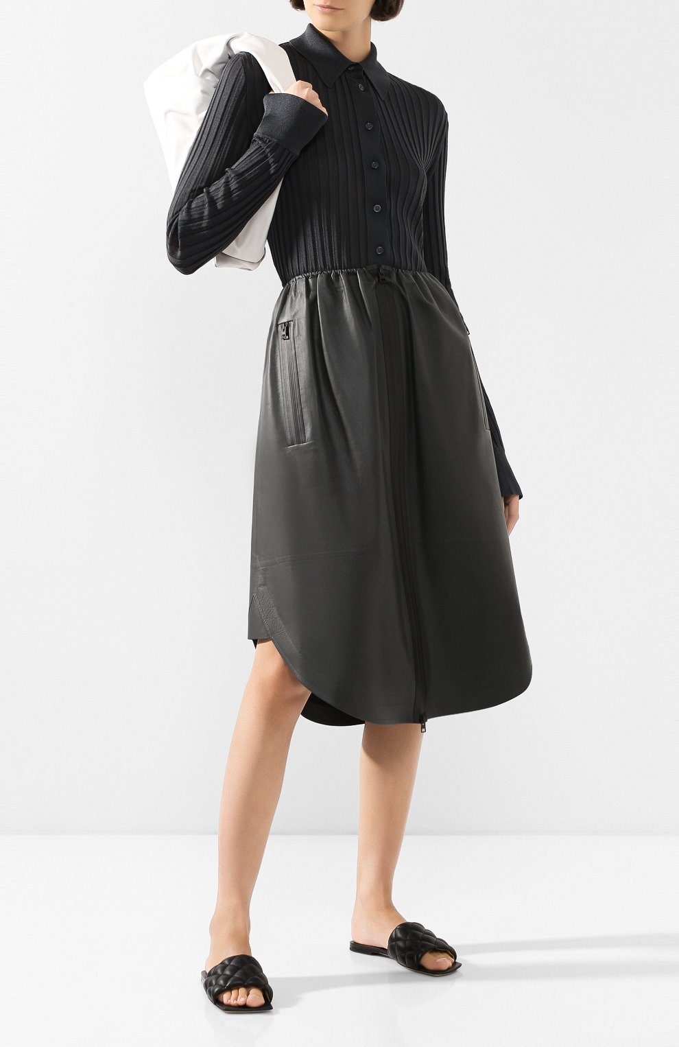 Кожаные шлепанцы BOTTEGA VENETA, арт. 609105/VBRR0, фото 2