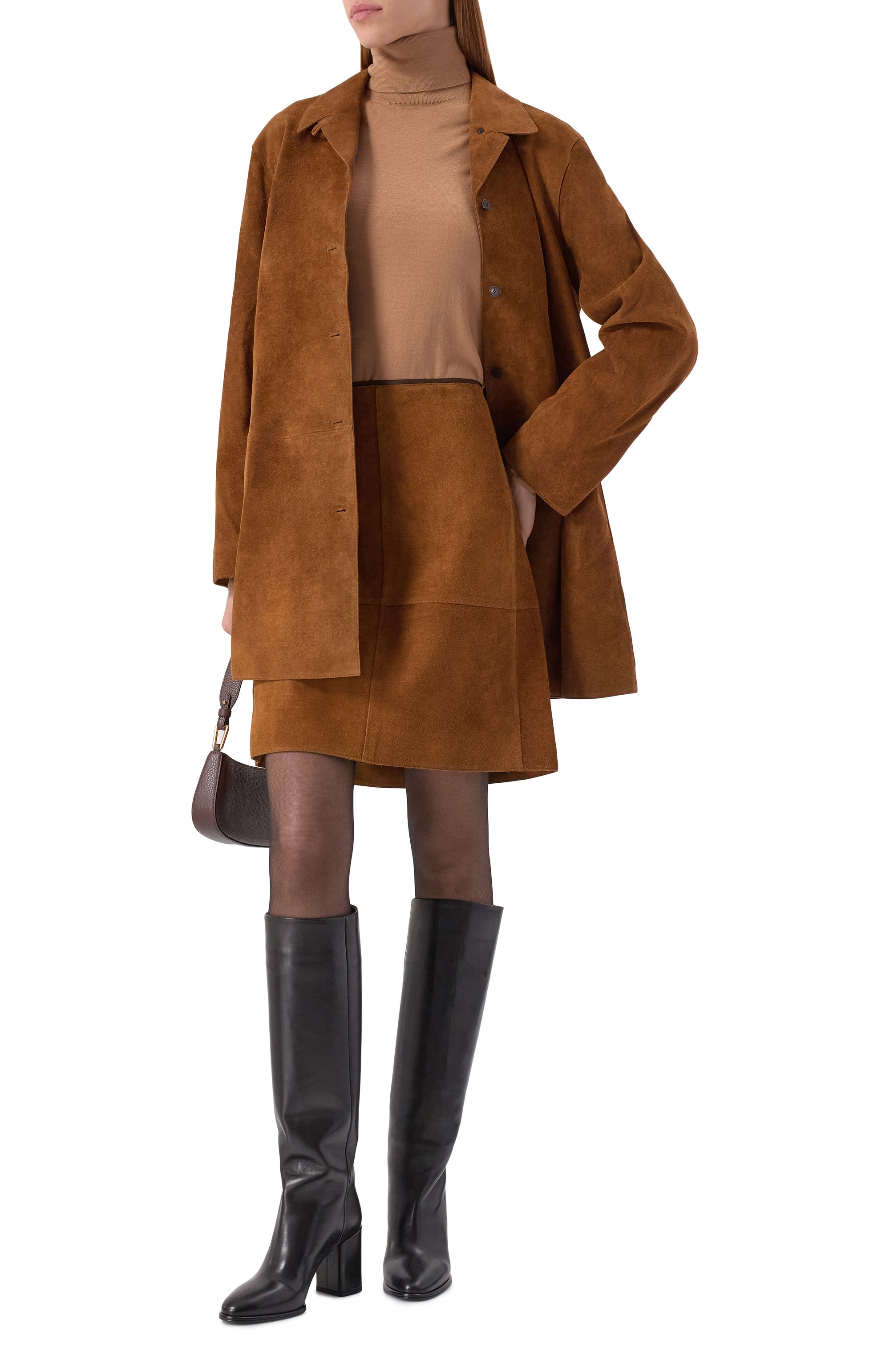 Замшевая юбка LE17SEPTEMBRE, арт. LS2579SK001EBR, фото 2