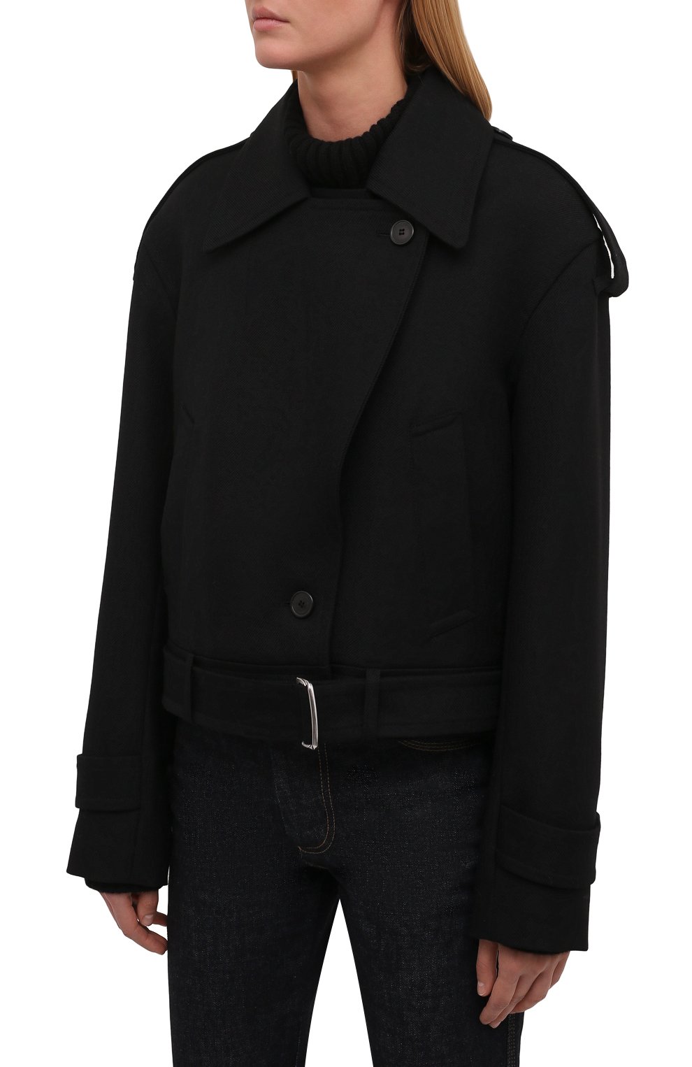 Шерстяная куртка DRIES VAN NOTEN черного цвета по цене 95250 руб., арт. 212-010515-3041, фото 3 Шерстяная куртка DRIES VAN NOTEN, арт. 212-010515-3041, фото 3