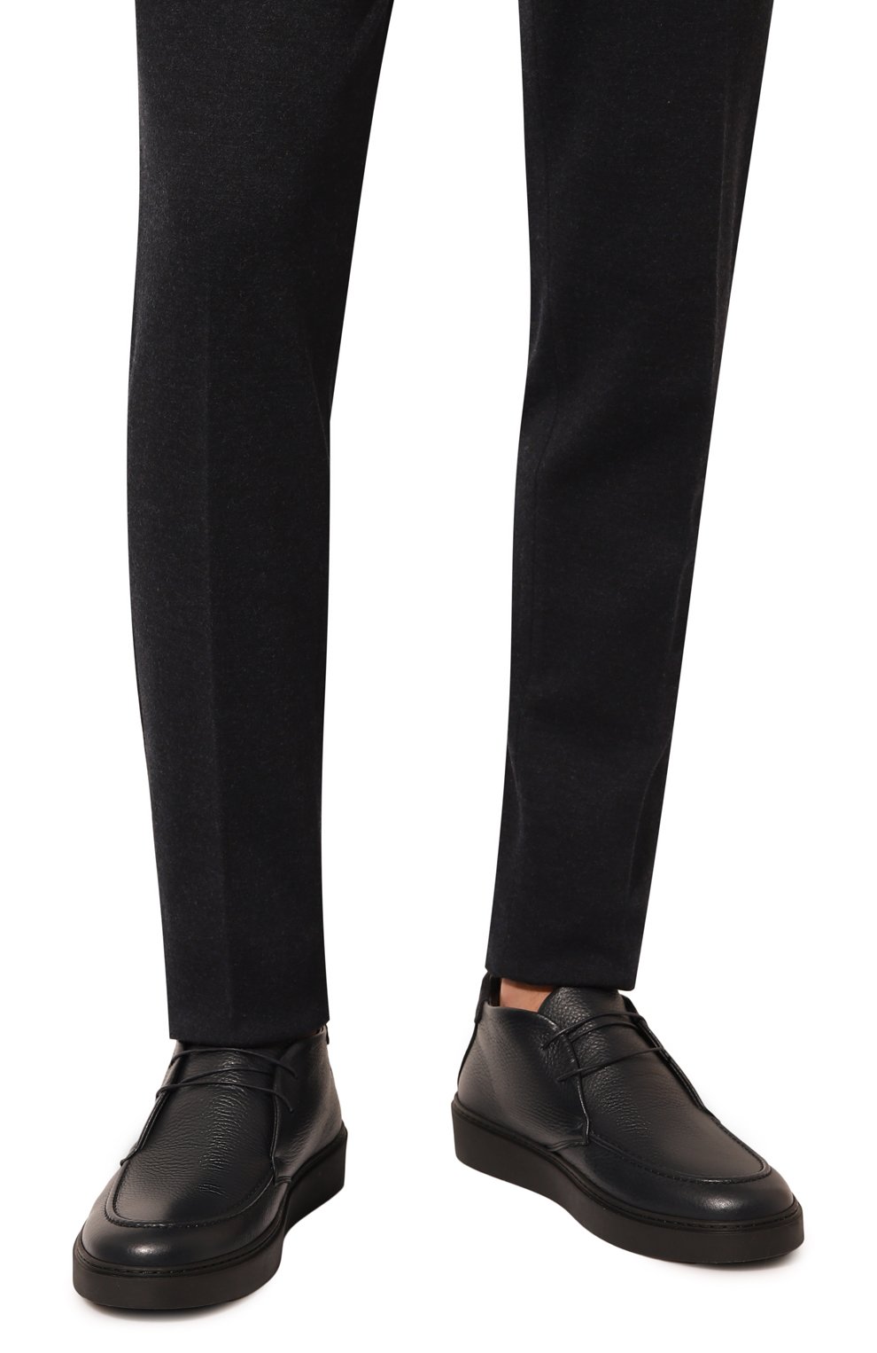 Кожаные дезерты CAMERLENGO, арт. 16642/NAVY, фото 3