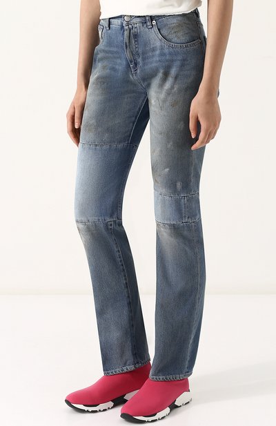 Джинсы прямого кроя с потертостями MM6, арт. S32LA0153/S30460, фото 3