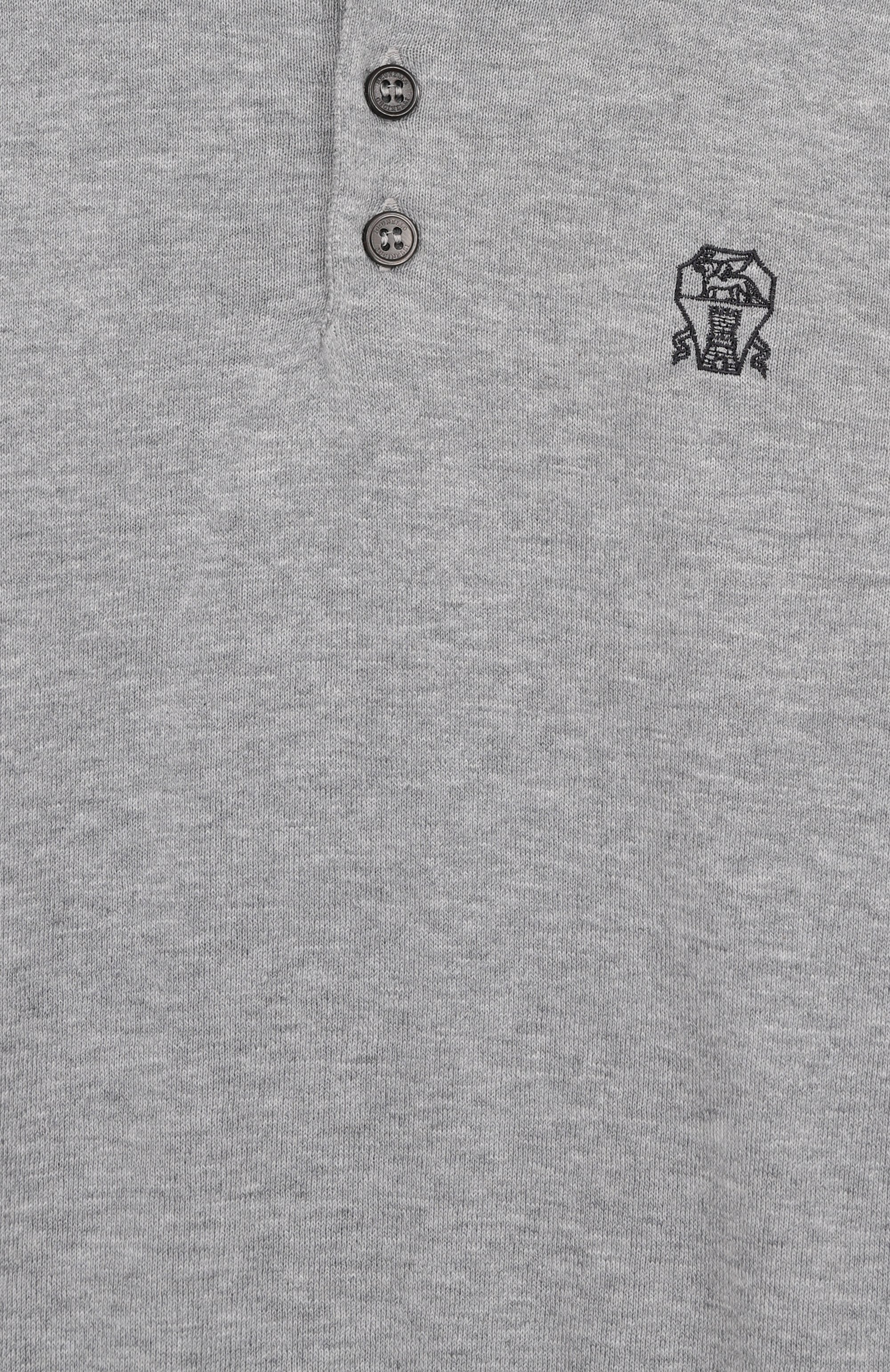 Хлопковое поло BRUNELLO CUCINELLI, арт. B29M81605B, фото 3