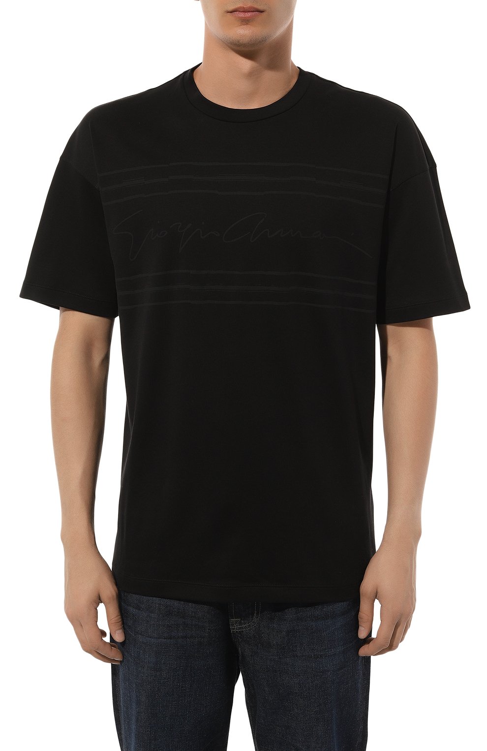 Хлопковая футболка GIORGIO ARMANI, арт. GM000159/TE10333, фото 3