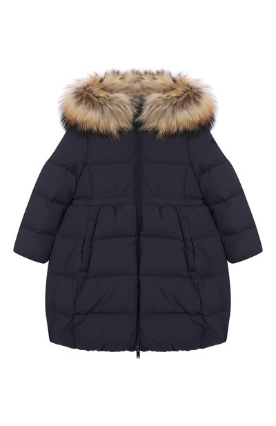 Пуховое пальто с отделкой из енота IL GUFO, арт. A25GGP0005N0108/5-8