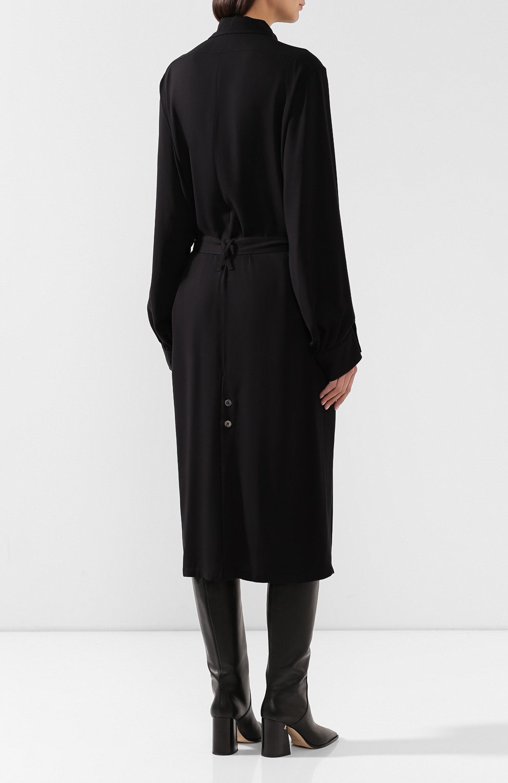 Платье из вискозы ANN DEMEULEMEESTER, арт. 2001-2214-P-155-099, фото 4